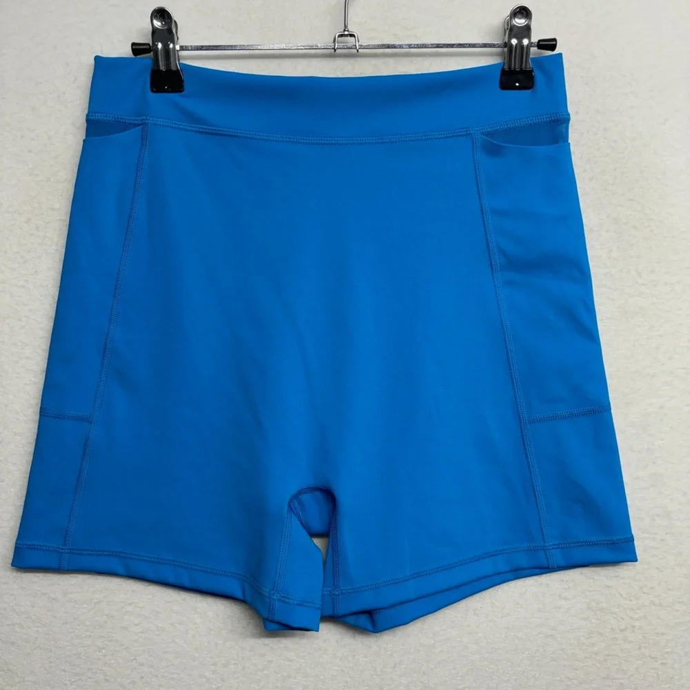 Offline by Aerie Goals Shortie High Rise 4” Shorts Blue L‎